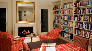 143 mahoenui 13 - Mahoenui 13 - bookcase bookcase, furniture, home, interior design, library, living room, room, shelving, brown