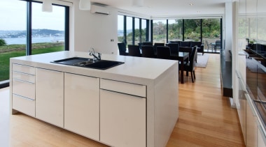 Khandallah Kitchen - Khandallah Kitchen - countertop | countertop, floor, flooring, interior design, kitchen, real estate, wood flooring, gray