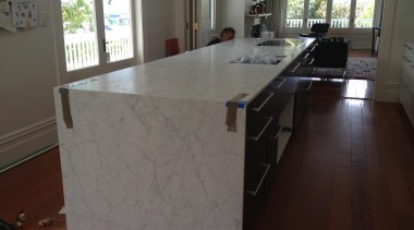 emailed photos 002.jpg - emailed_photos_002.jpg - countertop | countertop, floor, flooring, furniture, hardwood, kitchen, laminate flooring, plywood, property, room, table, tile, wood, wood flooring, wood stain, gray, red