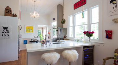 desingatek gloss, corian benchtop, art - Mak kitchen furniture, home, interior design, kitchen, real estate, room, table, gray