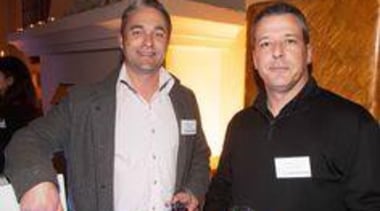 Jason Gerrand and Jean-Marc Colomar (JCY Architects) drink, event, socialite, black
