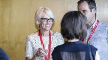 Laminex NZ's Kathie Valintine with Professional Section Winner event, glasses, senior citizen, socialite, vision care, gray