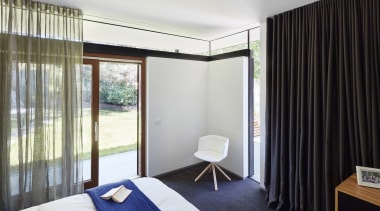 Architect: Architect: Steffen Welsch ArchitectsPhotography: Rhiannon bedroom, ceiling, condominium, curtain, interior design, property, real estate, room, window, window covering, window treatment, white, black