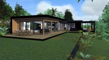 14 turner concept c2 14814untitled path1 copy.jpg - architecture, backyard, cottage, elevation, estate, facade, farmhouse, grass, home, house, landscape, plant, property, real estate, villa, yard, green