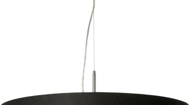 FeaturesThe wider and shallower shade, coupled with black ceiling fixture, light fixture, lighting, product design, white