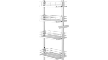 Giamo Medium Pull Out Pantry Unit with Solid furniture, line, product, product design, shelving, structure, white