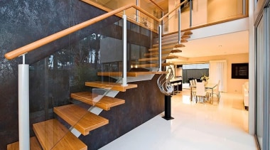 Laminam is a new concept in decorative surfaces architecture, handrail, interior design, lobby, loft, real estate, stairs