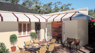 Add a short description to your Collection - awning, backyard, canopy, estate, home, house, outdoor structure, patio, property, real estate, roof, shade, white