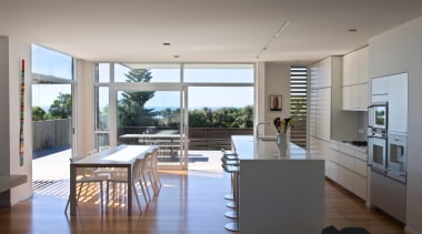 Hawkes Bay Kitchen of the Year 2009National Kitchen apartment, architecture, daylighting, floor, house, interior design, kitchen, living room, penthouse apartment, real estate, window, gray