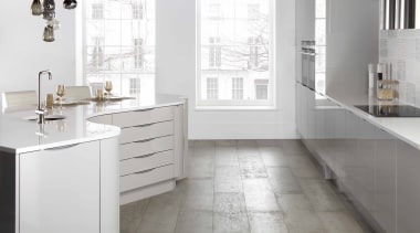 Circle kitchen - Circle kitchen - bathroom | bathroom, bathroom accessory, bathroom cabinet, cabinetry, countertop, cuisine classique, floor, flooring, furniture, home, interior design, kitchen, laminate flooring, room, sink, tap, tile, wood flooring, white, gray