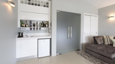 home bar, bar fridge - Forrest kitchen - home, interior design, property, real estate, room, gray