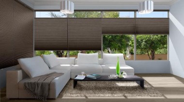 luxaflex duette shades - luxaflex duette shades - angle, architecture, couch, furniture, home, house, interior design, living room, window, gray, black