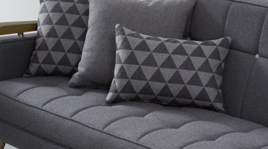 Richmond is an exciting addition to ourgrowing European angle, couch, cushion, furniture, living room, loveseat, sofa bed, studio couch, black, gray