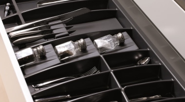 Impala Plastika Knife Block and Spice Bottle Inserts automotive design, furniture, product, black