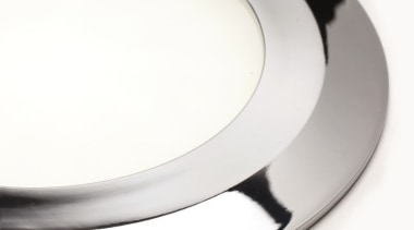 Domus' Smally is available in Painted Aluminium, Chrome dishware, plate, product design, tableware, white