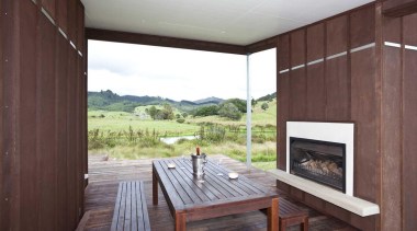 Timber outdoor dining fireplace - Outdoor Dining Fireplace architecture, house, interior design, real estate, gray