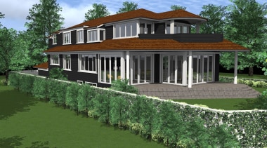 19 renopaget1.jpg - 19_renopaget1.jpg - cottage | elevation cottage, elevation, estate, facade, farmhouse, grass, home, house, land lot, landscape, property, real estate, residential area, siding, villa, yard, green