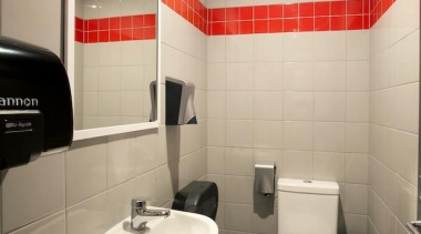 As commercial cleaning specialist’s, we have a highly bathroom, ceiling, floor, interior design, plumbing fixture, product design, public toilet, room, toilet, orange