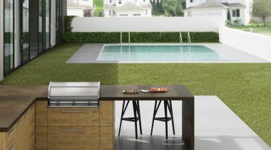 Dekton Cocina Exterior Sirius - Dekton Cocina Exterior architecture, floor, flooring, furniture, house, interior design, patio, product design, table, white, brown