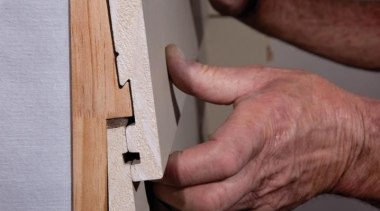 A-lign Concealed Fix 02 - A-lign Concealed Fix angle, finger, floor, wood, wood stain, red, gray