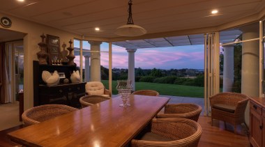 Whitford 8 - dining room | estate | dining room, estate, home, house, interior design, real estate, room, table, window, wood, brown
