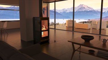 A statement in modern and contemporary homes - apartment, interior design, real estate, room, black