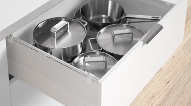 Drawer kit in classic white with soft close drawer, furniture, product, product design, tableware, white
