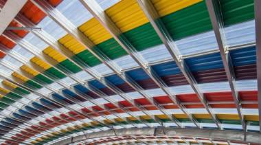 Dimond-Rainbows End - 46 - Dimond - Rainbows architecture, building, landmark, leisure, metropolitan area, mixed use, sport venue, structure, urban area, gray