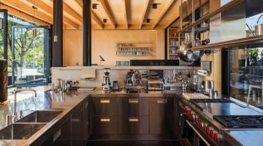 Takapuna, Auckland (designed in association with Rachael Rush) countertop, interior design, kitchen, real estate, black