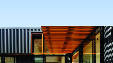 Makarori Beach House - V-Rib - Slate - architecture, facade, house, teal