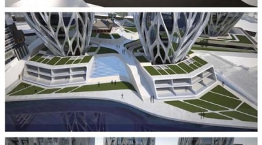 ‘Grace on Coronation’ is a design by British-Iraqi architecture, automotive design, automotive exterior, design, graphics, motor vehicle, structure, gray