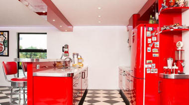 Entrant: Peter Baylis – 2015 NKBA Design Awards interior design, product, red, table, white, red