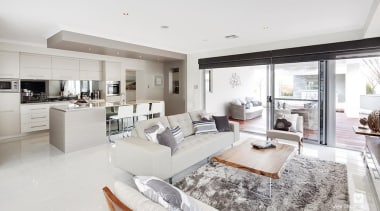 Living Room Design. - The Indulgence Display Home interior design, living room, penthouse apartment, property, real estate, white