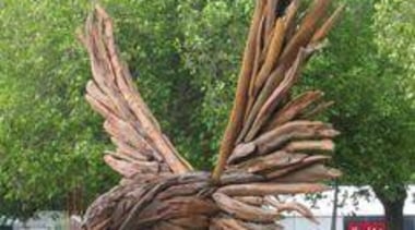 At Ellerslie International Flower Show - At Ellerslie beak, chainsaw carving, driftwood, sculpture, tree, wood, green