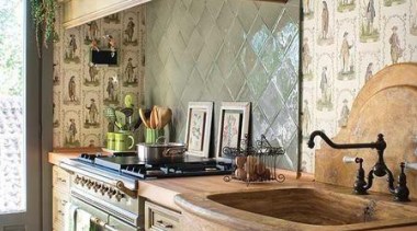 Rustic Kitchen Love - Beautiful Rustic Kitchen - cabinetry, countertop, cuisine classique, estate, home, interior design, kitchen, wall, gray, brown