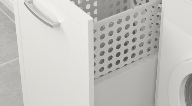 Tanova Simplex drawer frame insert laundry system options angle, bathroom accessory, drawer, floor, furniture, laundry, plumbing fixture, product, product design, sink, tap, tile, toilet seat, white