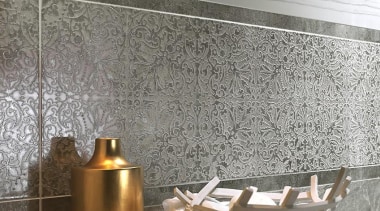 Marmi Imperiali - damasco decoro patterned tiles - floor, flooring, interior design, tile, wall, gray