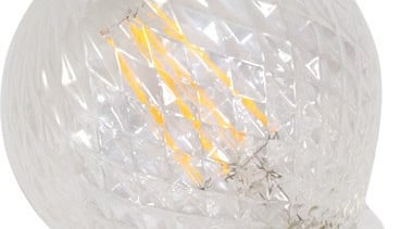 FeaturesThese lamps have a cut crystal style pattern white