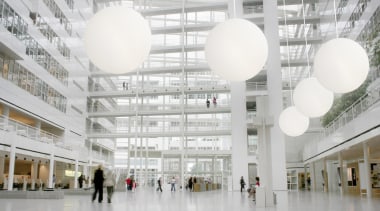 "OH" from Manamana, Italy - Pendant Light - architecture, building, ceiling, daylighting, lobby, metropolitan area, shopping mall, tourist attraction, white, gray