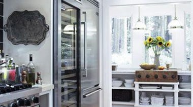 Large Fridge - Large Fridge - cabinetry | cabinetry, countertop, floor, flooring, home appliance, interior design, kitchen, kitchen appliance, refrigerator, room, white, gray