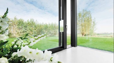 LSQ231PA - Pair of Solid Lift-Up Sliding Door flower, grass, home, property, window, white