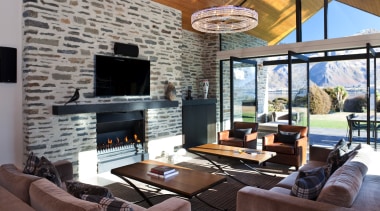 Take in the breathtaking views captured by this home, interior design, living room, property, real estate, room, gray, black