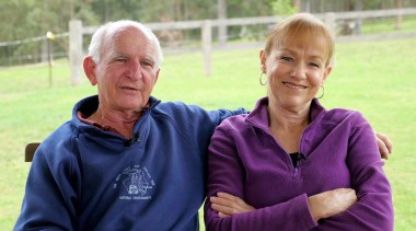 Like you or I might be, Bill and community, fun, grass, outerwear, people, recreation, senior citizen, smile, yellow