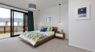 Landmark Homes Design &amp; Build Master Bedroom - bed frame, bedroom, ceiling, estate, floor, home, interior design, property, real estate, room, window, gray