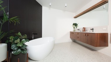 Drew Moore Constructions, TasmaniaFind out more about architecture, bathroom, floor, home, house, interior design, product design, real estate, room, white