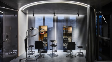 H Academy – Shi-Chieh Lu/CJ Studio - H interior design, black, gray