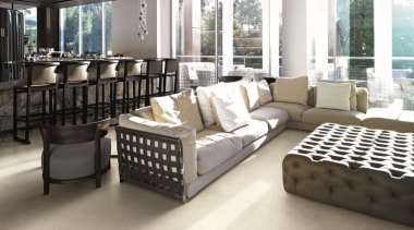 Brera Bianca living area floor tiles - Natural floor, flooring, furniture, interior design, living room, property, white