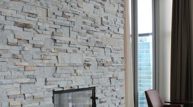 Ledgestone Collection -Need to contact Natural Stone Veneers brick, ceiling, fireplace, floor, flooring, hearth, interior design, living room, room, wall, gray