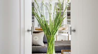 PBT20V/50 - Solid Knob Fixed on Rose. Available flowerpot, home, interior design, plant, window, gray, white