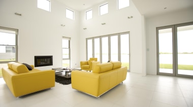 Living area Lake HoodFor more information, please visit ceiling, daylighting, estate, floor, flooring, home, interior design, living room, property, real estate, window, white